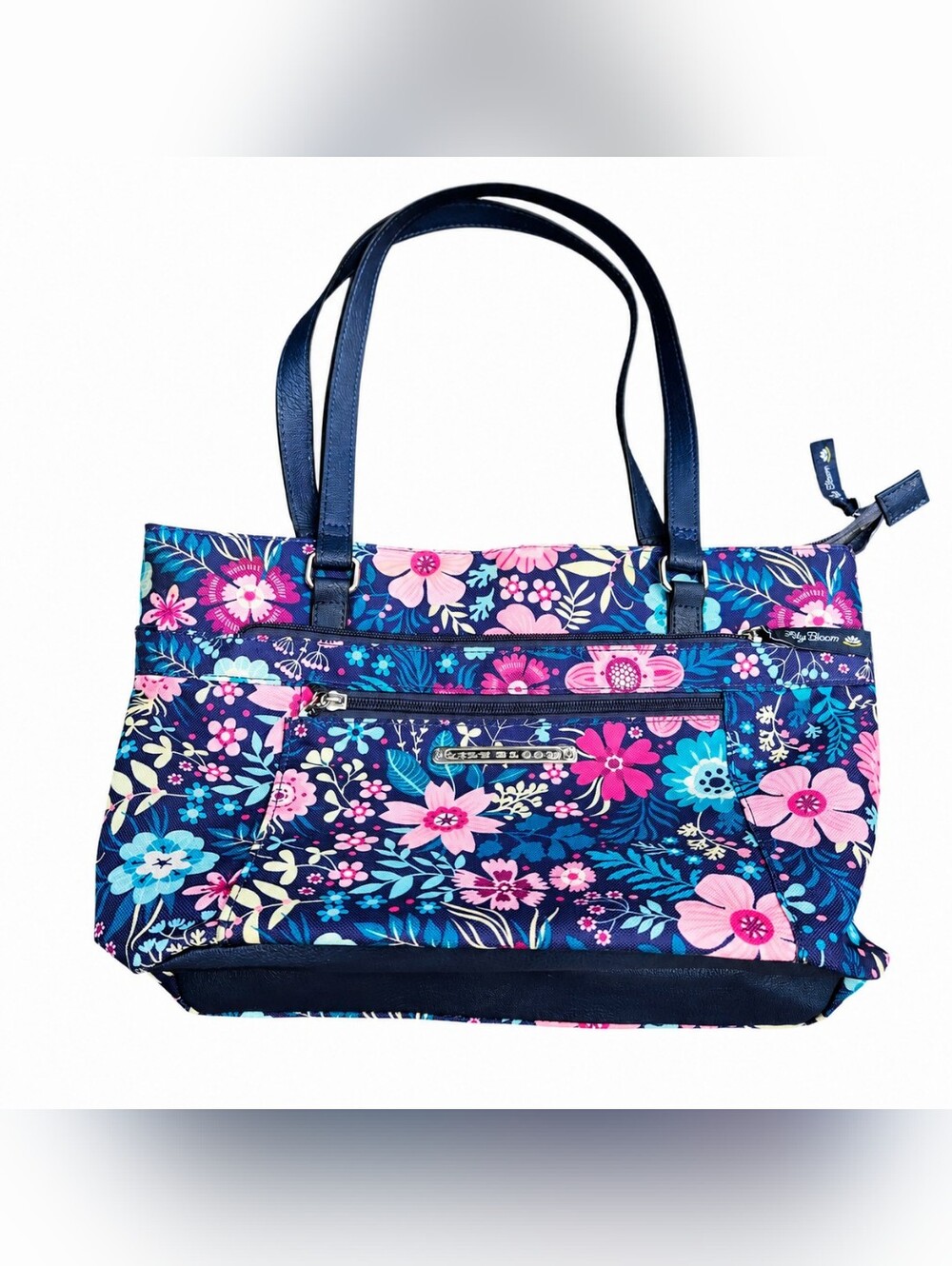 Lily Bloom Bag Gleeful Garden Navy Kelsey Tote